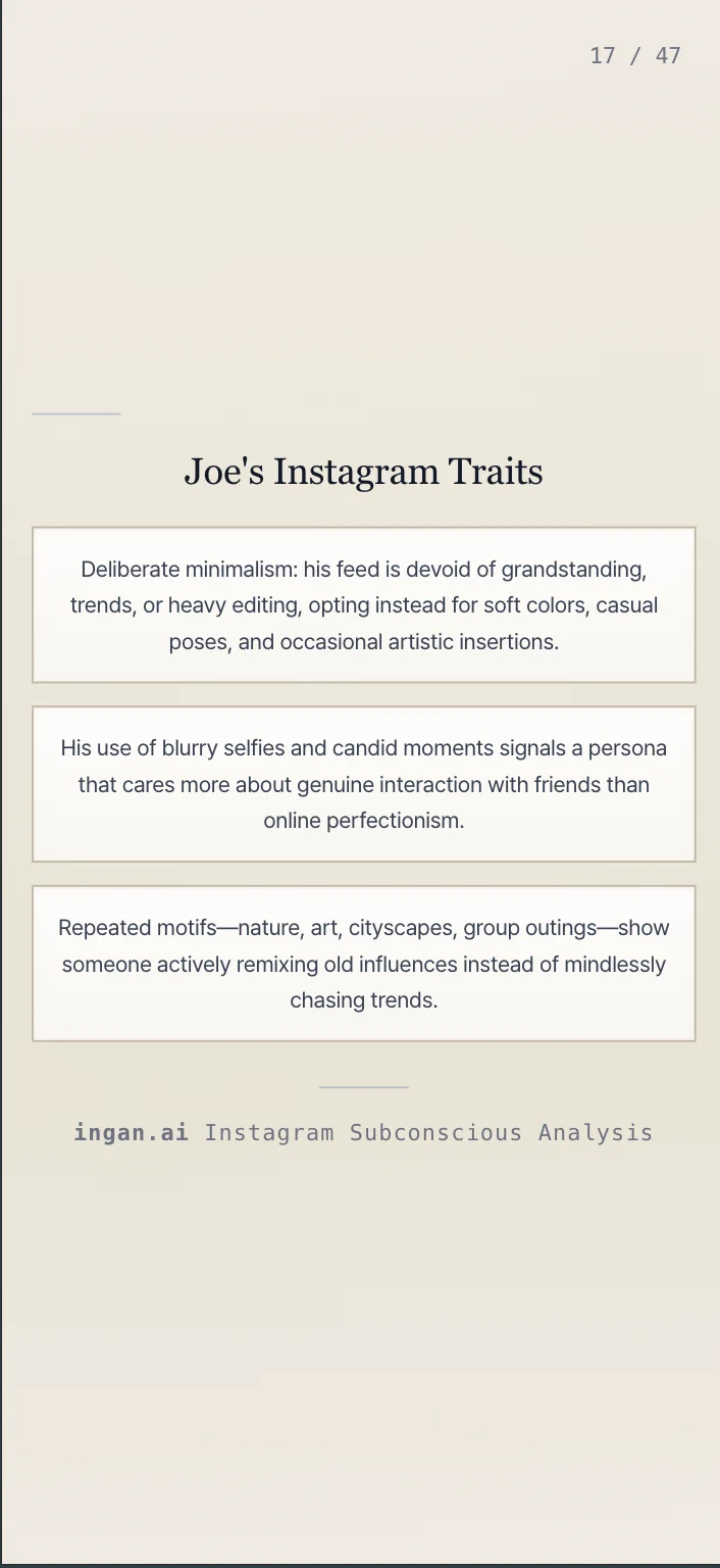 Your Instagram Persona